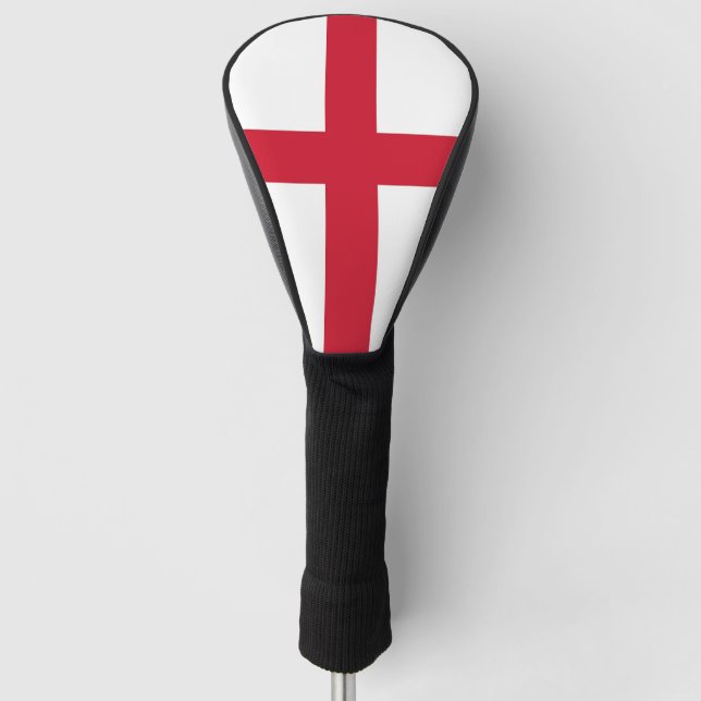 Golf Driver Cover with Flag of England, UK (Front)