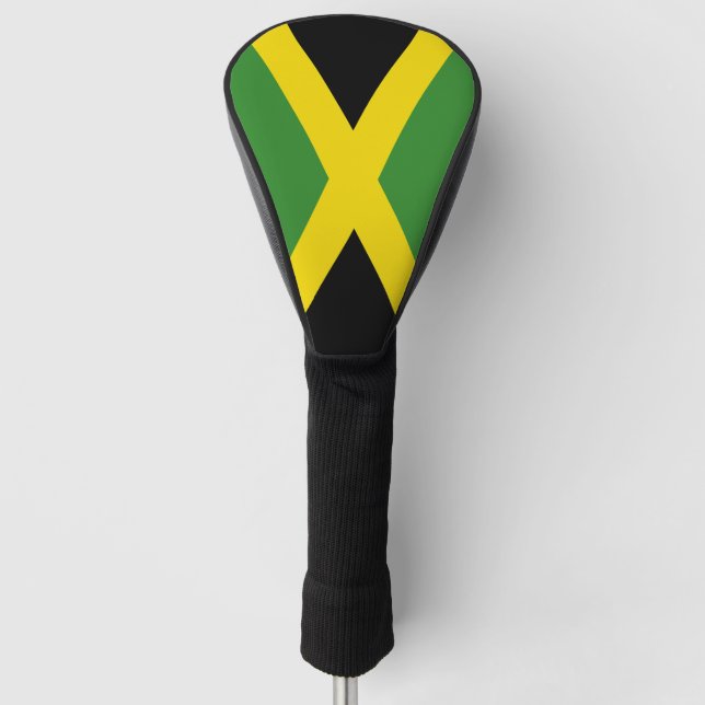 Golf Driver Cover with Flag of Jamaica (Front)
