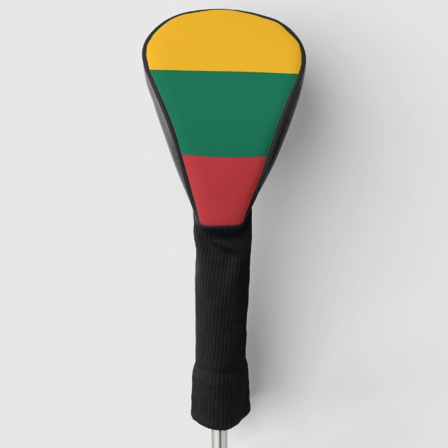 Golf Driver Cover with Flag of Lithuania (Front)