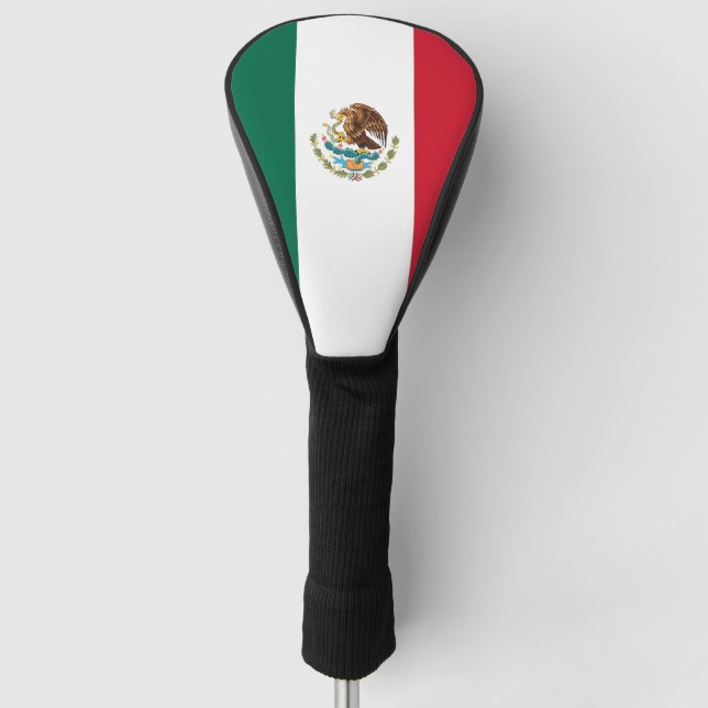 Golf Driver Cover with Flag of Mexico (Front)