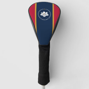 Golf Driver Cover with Flag of Mississippi, USA