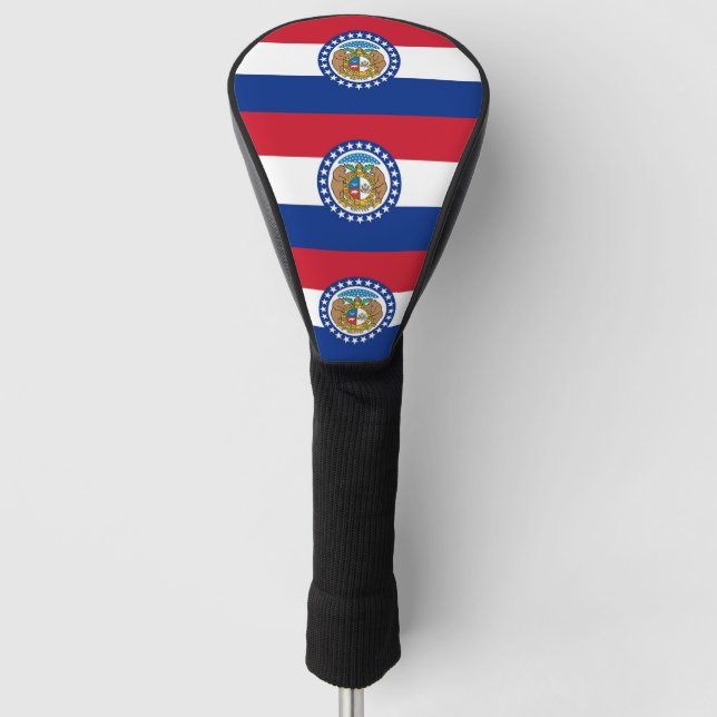 Golf Driver Cover with Flag of Missouri, USA (Front)