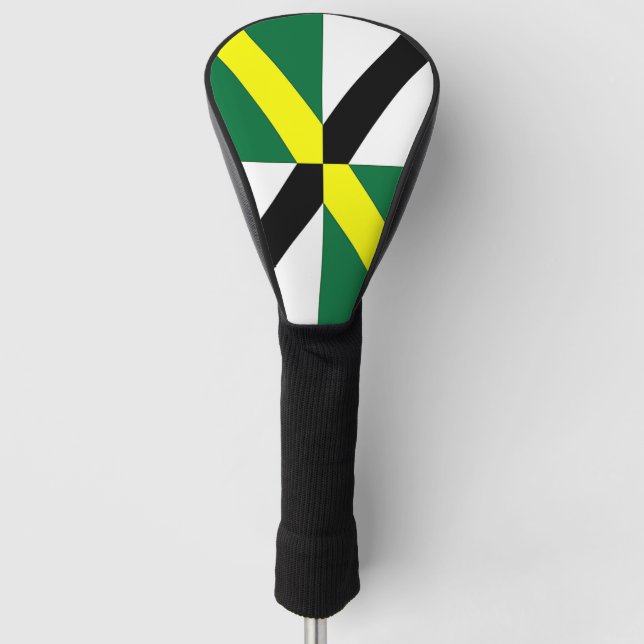 Golf Driver Cover with Flag of Monterey, USA (Front)