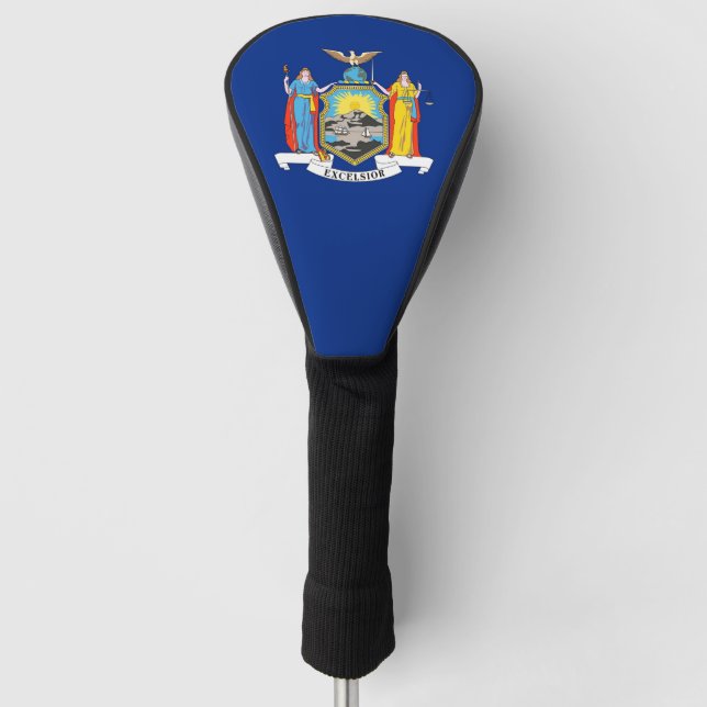 Golf Driver Cover with Flag of New York, USA (Front)