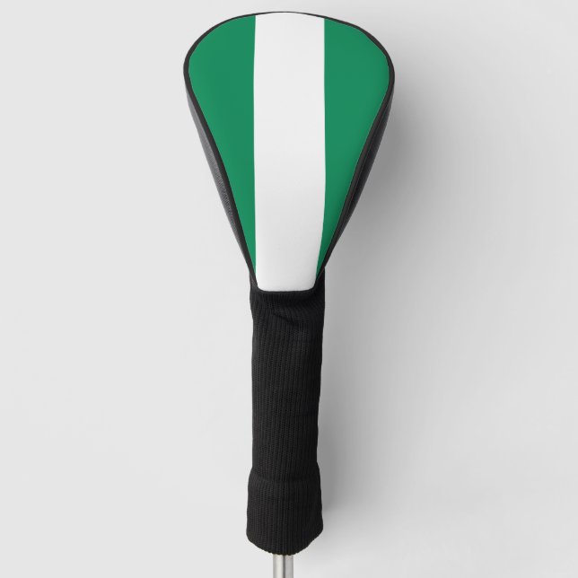 Golf Driver Cover with Flag of Nigeria (Front)