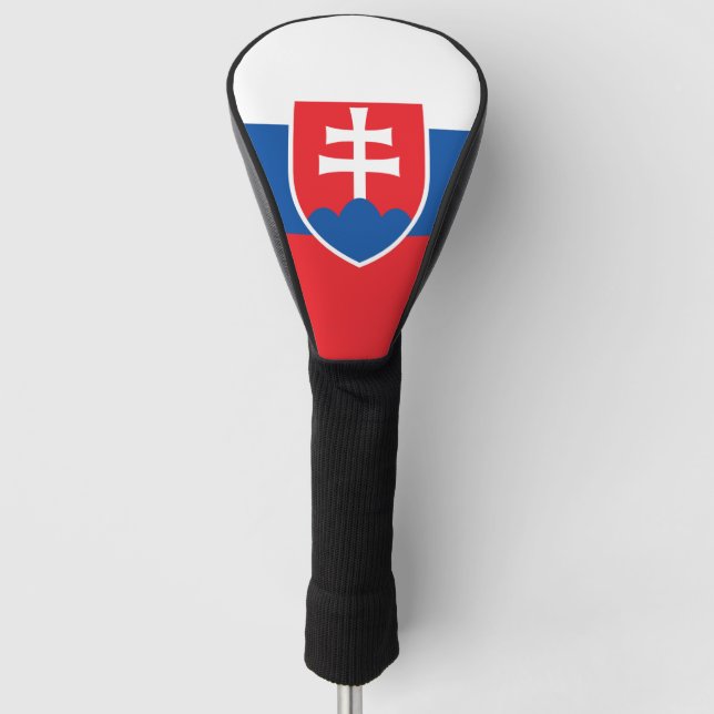 Golf Driver Cover with Flag of Slovakia (Front)