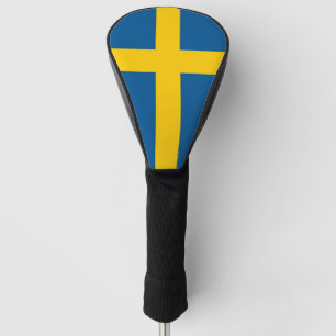 Golf Driver Cover with Flag of Sweden