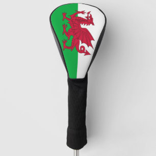 Golf Driver Cover with Flag of Wales, UK