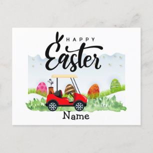 Golf Easter Holiday for golfer Postcard