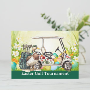 Golf Easter to golfer PARTY invitation 