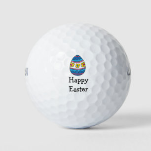 Golf Easter with Colourful eggs Happy Easter Gol Golf Balls