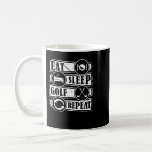 Golf Eat Sleep Golf Repeat 651 golfer Coffee Mug