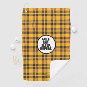 Golf, Eat, Sleep, Repeat Golf Towel