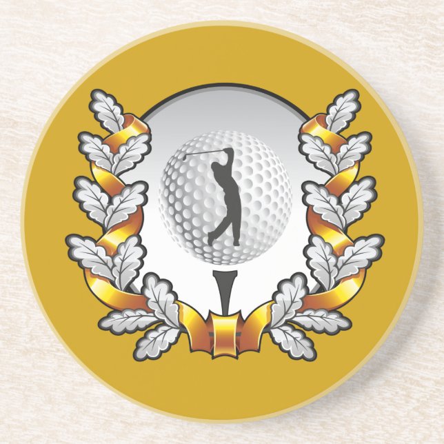 Golf emblem coaster (Front)