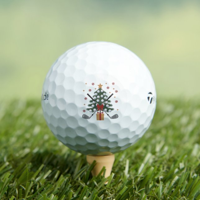 Golf Equipment Christmas Tree Christmas Golf Golf Balls (Insitu Tee)