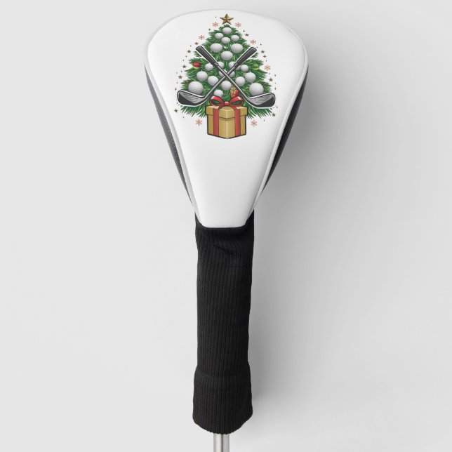 Golf Equipment Christmas Tree Christmas Golf Golf Head Cover (Front)