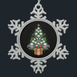 Golf Equipment Christmas Tree Christmas Golf Snowflake Pewter Christmas Ornament<br><div class="desc">Golf Equipment Christmas Tree Christmas Golf</div>