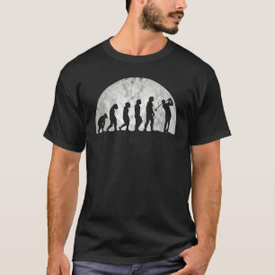 Golf Evolution Evolution Of Man Golfing T-Shirt