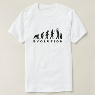 Golf Evolution funny T shirt golfer Humour