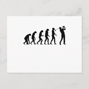 GOLF EVOLUTION Golfing Clothes Women Men Kids Postcard