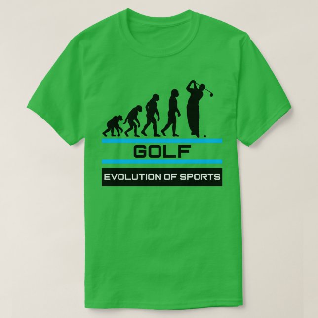 Golf Evolution of Sports T-Shirt (Design Front)