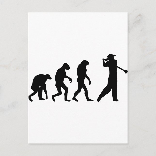 golf evolution postcard (Front)