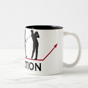 Golf Evolution Two-Tone Coffee Mug