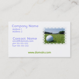 Golf Fairway Business Card