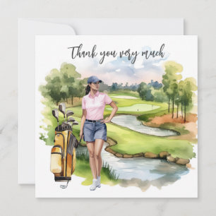 Golf Fairway Gratitude: Thank You Card 