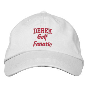 Golf Fanatic Custom Name Embroidered Hat