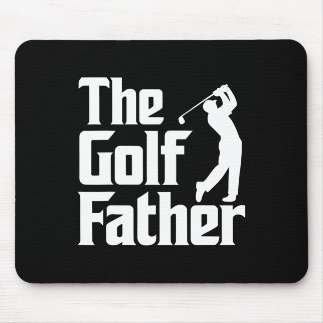 Golf Father Funny Golfer Dad Gift For Father's Day Mouse Mat (Front)