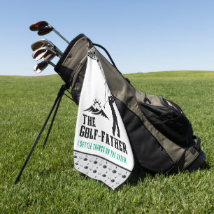 Golf-Father - Settle Things on the Green Golf Towel