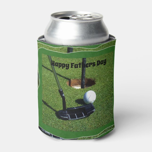 Golf Fathers Day Can Cooler (Can Front)