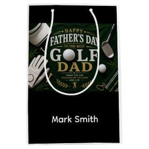 Golf Father's Day  Medium Gift Bag