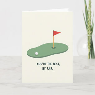 Golf Fathers Day Scene Card