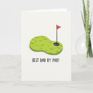 Golf Fathers Day Wish Card