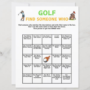 Golf Find Someone Who Game