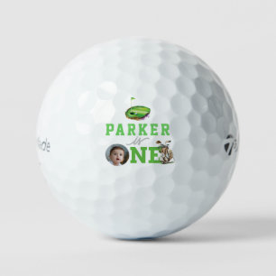 Golf First Birthday Photo Balls