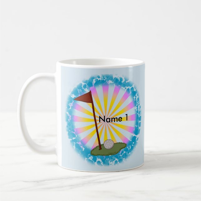 Golf Flag Coffee Mug (Left)