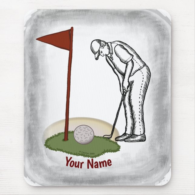 Golf Flag  Mouse Mat (Front)