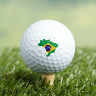 Golf / Flag of Brazil  Golf Balls