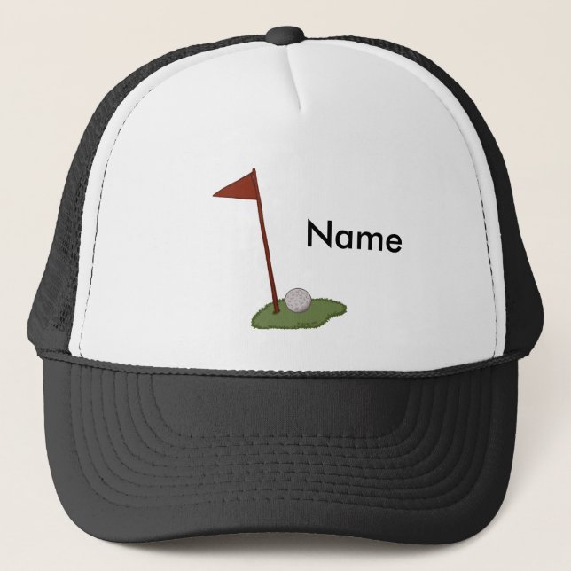Golf Flag Trucker Hat (Front)