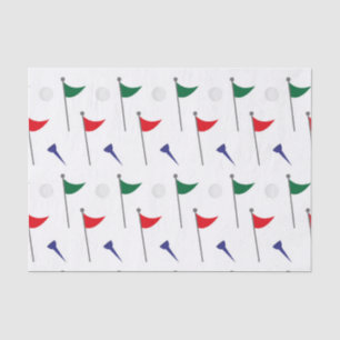 Golf Flags Tissue Paper