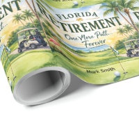 Golf Florida themed with flamingo retirement
