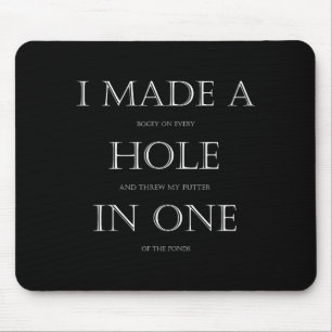 Golf For Golfer Funny Golfing Mouse Mat