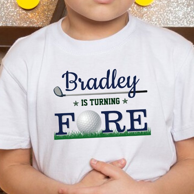 Golf Fore 4th Birthday Toddler T-Shirt (Creator Uploaded)