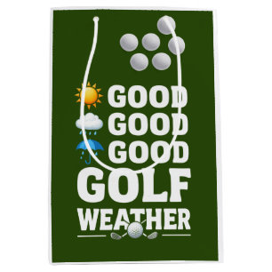 Golf forecast for golfer medium gift bag