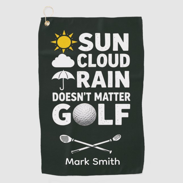 Golf Forecast for Golfer Towel (Front)