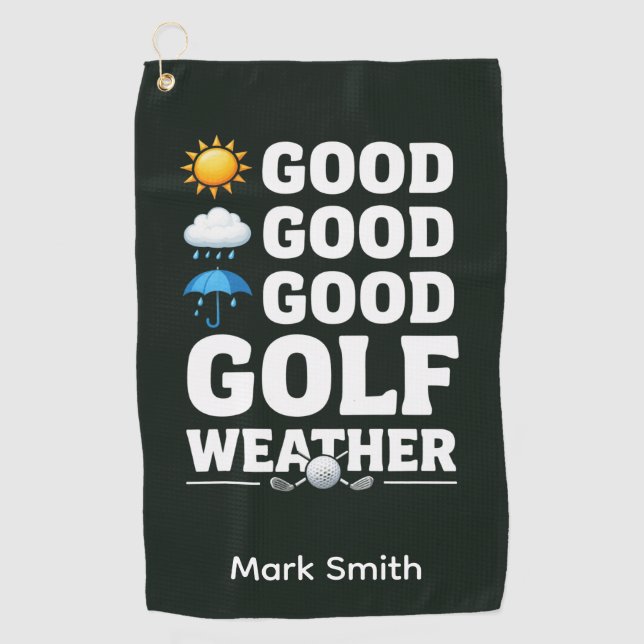 Golf Forecast for Golfer Towel (Front)