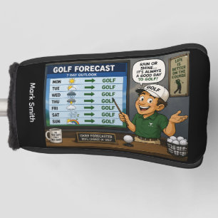 Golf Forecast Funny Golf Saying Head Cover